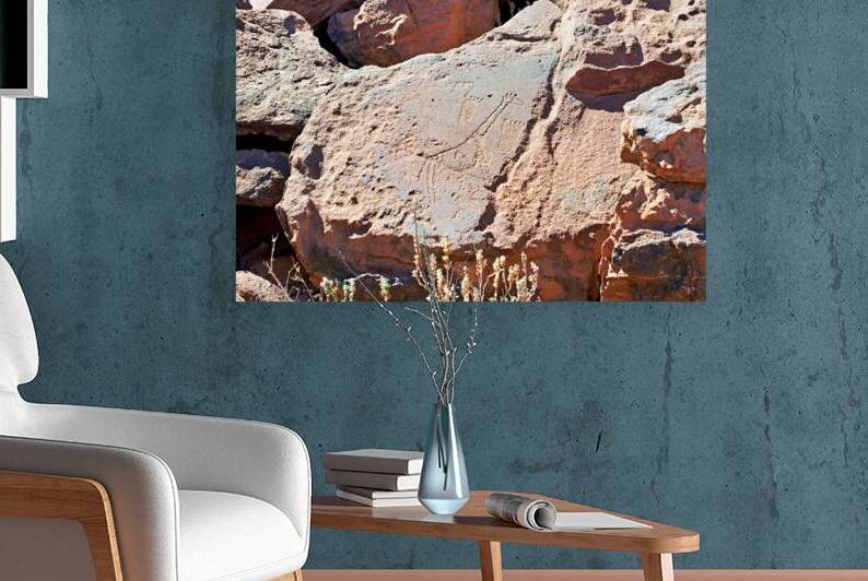 Prehistoric rock engravings in Twyfelfontein Namibia by Marco Brivio