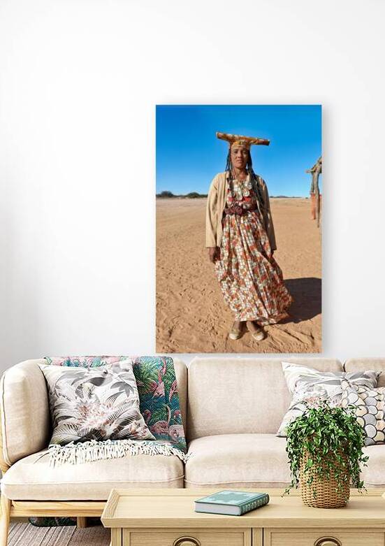 Portrait of a woman from the Herero Bantu group in Namibia by Marco Brivio