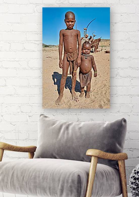 Children of the Himba tribe in Kunene region of Namibia by Marco Brivio
