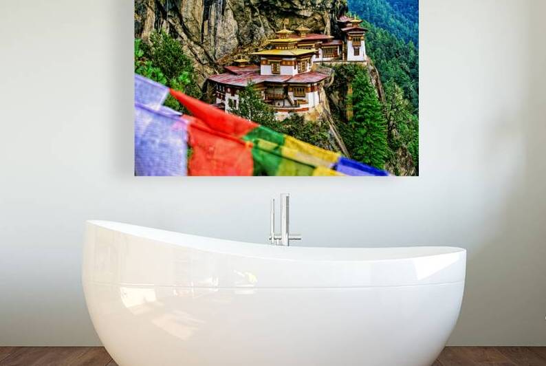 Bhutans Tigers Nest Monastery cliffside architecture prayer  by Marco Brivio