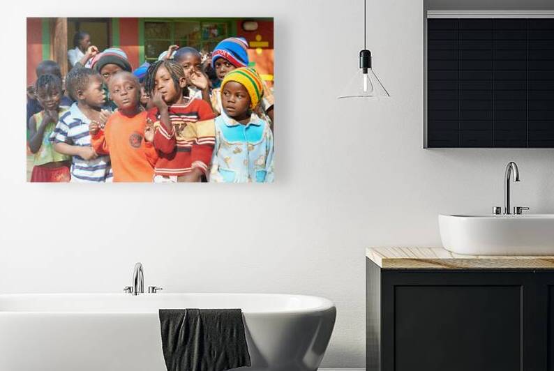 Children in classroom at school in Rundu Kavango Region of Nami by Marco Brivio