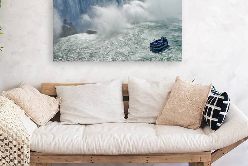 Maid of the Mist boat at Niagara Falls. by Marco Brivio