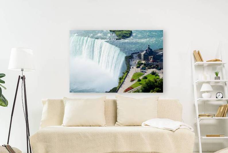 Iconic Niagara Falls viewing platform and visitor center. by Marco Brivio