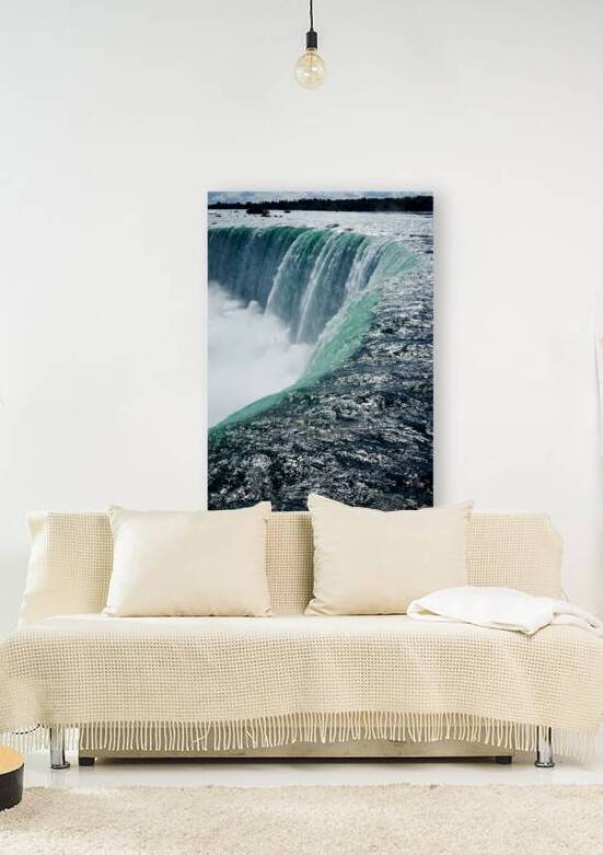 Niagara Falls: Powerful turquoise water plunging into mist. by Marco Brivio