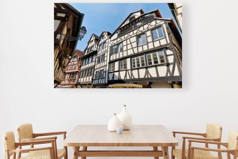 Timber framed houses in Petit France district of Strasbourg by Marco Brivio