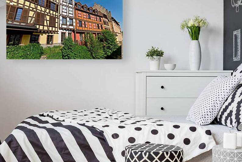 Colorful timber framed houses in Petit France district Strasbour by Marco Brivio