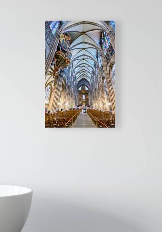 Visitors explore Strasbourg Cathedral in Alsace wine route by Marco Brivio