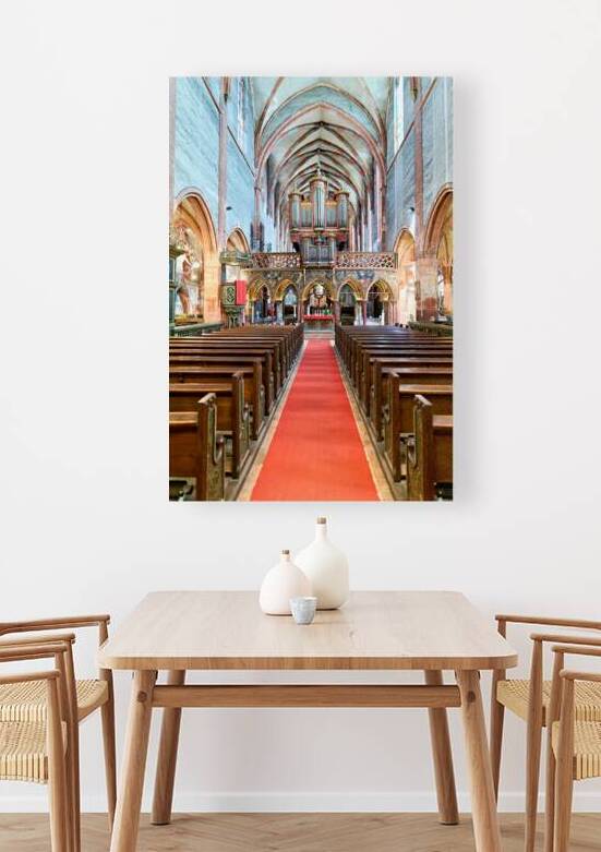 Interior view of Saint Pierre le Jeune church in Strasbourg Alsa by Marco Brivio