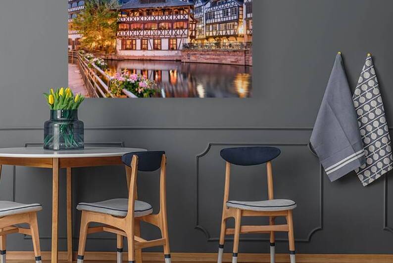 Timber houses in Petit France district by the water in Strasbour by Marco Brivio