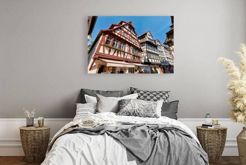 Colorful timber framed houses in Petite France Strasbourg by Marco Brivio