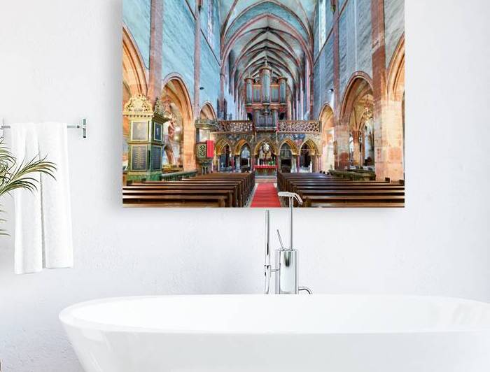 Interior view of Saint Pierre le Jeune church in Strasbourg by Marco Brivio