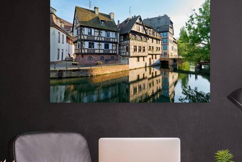Timber framed houses by the river in Petit France Strasbourg by Marco Brivio