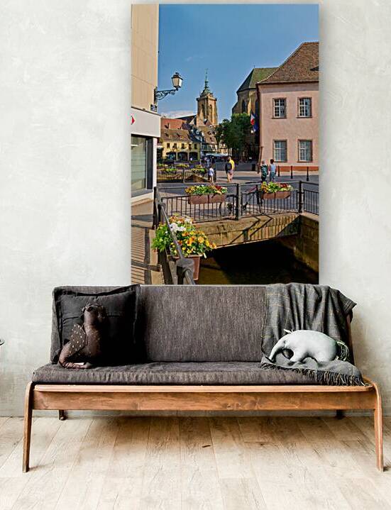 Cathedral and street view in Colmar Alsace during daylight hour by Marco Brivio