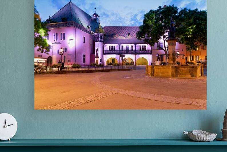 Evening view of Koifhus old custom house in Colmar Alsace by Marco Brivio