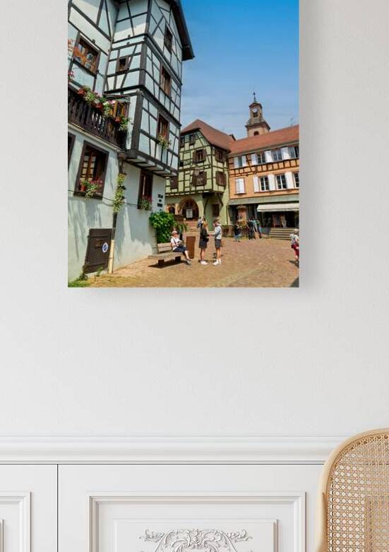 Explore the old town of Riquewihr in Alsace with timber houses by Marco Brivio