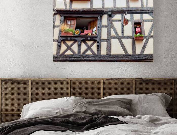 Explore timber framed houses in Riquewihr on Alsace Wine Route by Marco Brivio