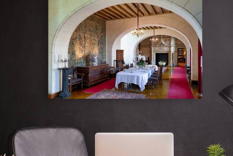 Dining hall in Chateau de Chaumont sur Loire in Chaumont France by Marco Brivio