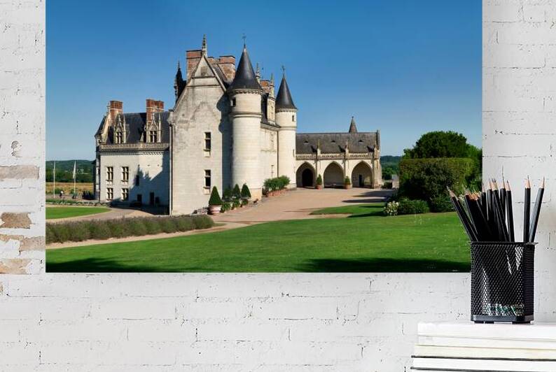 Chateau dAmboise stands in the sun at Amboise in France by Marco Brivio