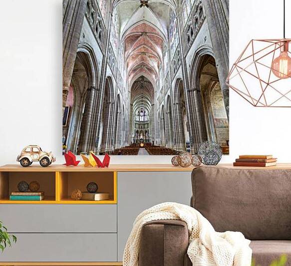 Auxerre Cathedral Saint Etienne interior view in Burgundy France by Marco Brivio