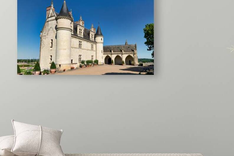 Chateau dAmboise rises in Frances Loire Valley on a clear day by Marco Brivio