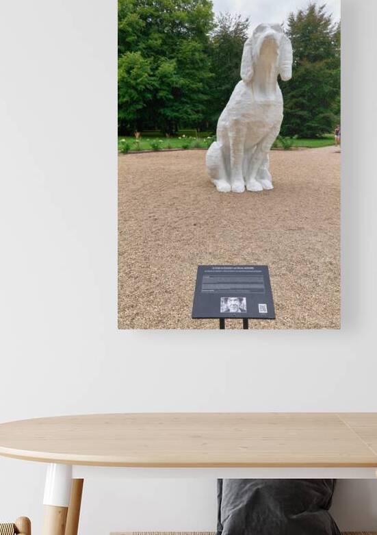 Cheverny displays Le Chien de Cheverny sculpture in France by Marco Brivio