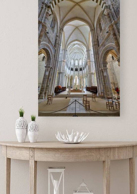 Vezelay Abbey in Bourgogne France shows its interior architectur by Marco Brivio