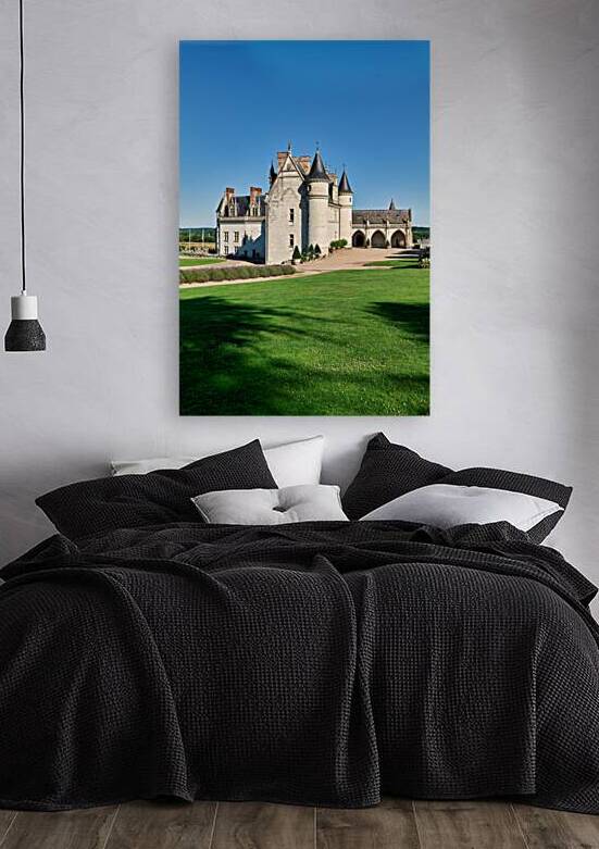 Chateau dAmboise located in France with clear sky and green gra by Marco Brivio