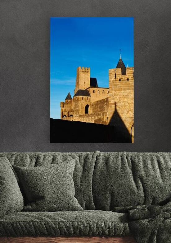 Visit to the historic walls of Carcassonne in France during suns by Marco Brivio