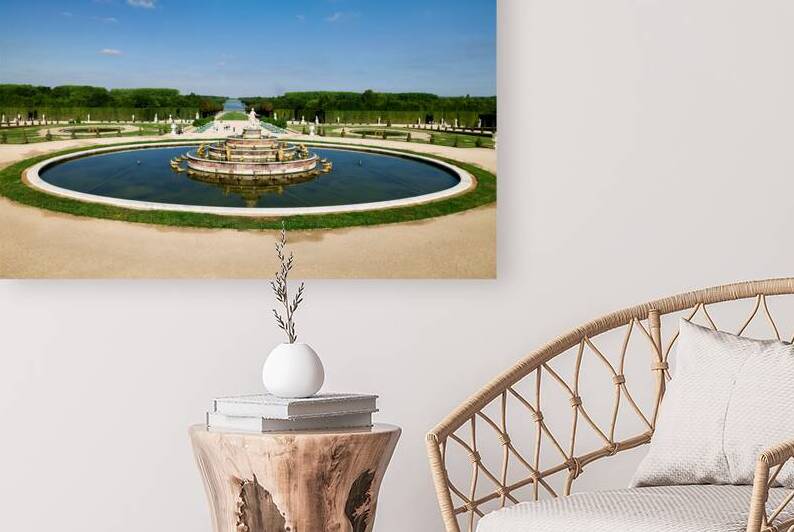 Versailles gardens with apollos fountain in paris france by Marco Brivio