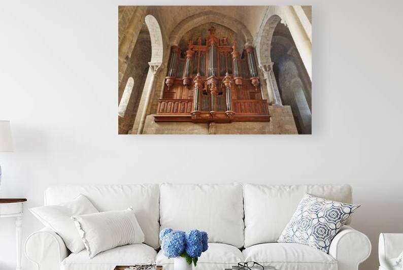 Historic organ at a church in Carcassonne France by Marco Brivio
