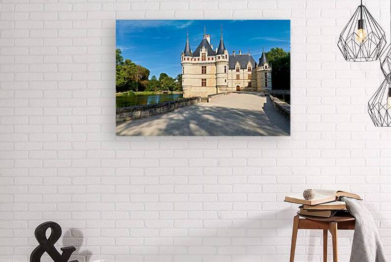Visit Chateau dAzay le Rideau in Loire Valley France at noon by Marco Brivio