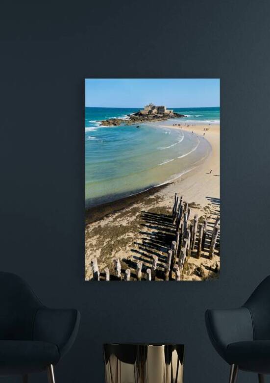 Fort National viewed from Plage de lEventail in Saint Malo by Marco Brivio