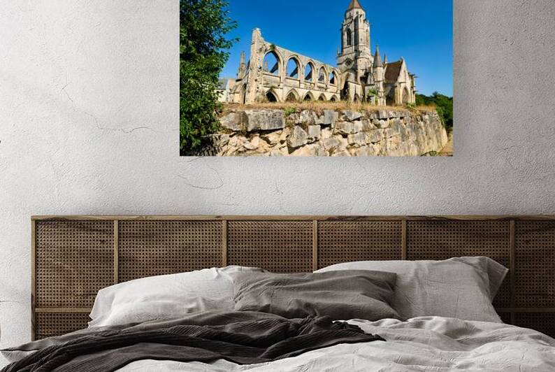 Ruins of Saint Etienne le Vieux church in Caen Normandy France by Marco Brivio