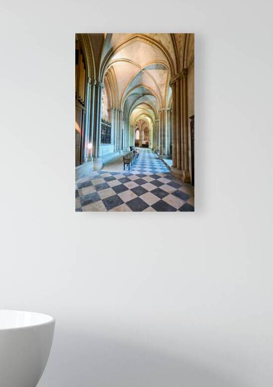 View of the interior of Abbey of Saint Etienne in Caen by Marco Brivio