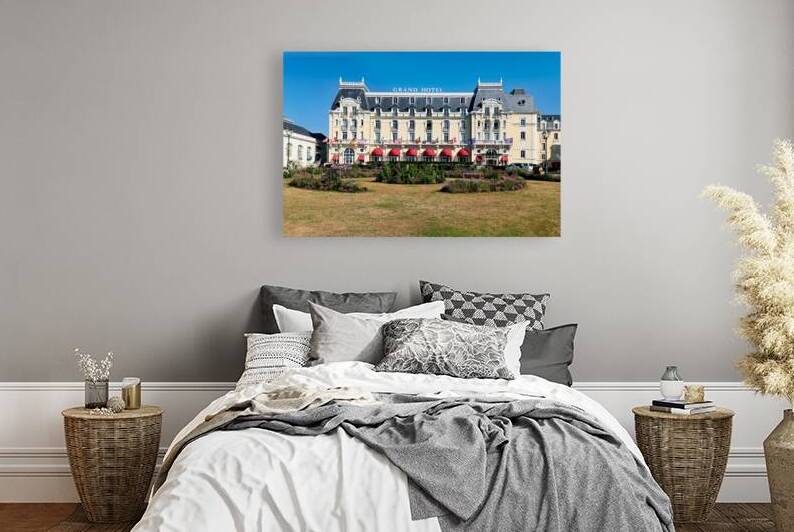 Visit Grand Hotel in Cabourg Normandy France on a sunny day by Marco Brivio