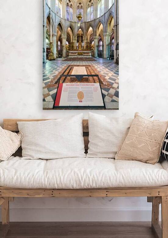 Tomb of william the conqueror in abbey of saint etienne in caen by Marco Brivio