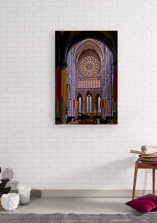 Stained glass windows in Cathedral Saint Vincent in Saint Malo by Marco Brivio