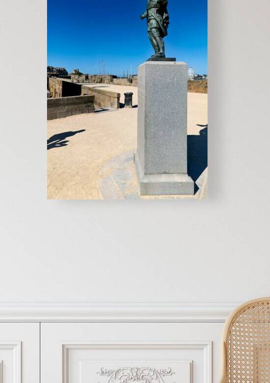 Statue of Bertrand Francois Mahe de la Bourdonnais in Saint Malo by Marco Brivio