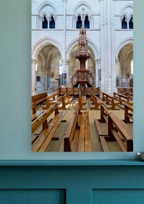 Collegiale Saint Martin church in Chablis Burgundy France by Marco Brivio
