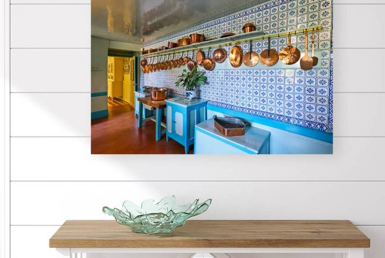 Explore the kitchen in Monets house at Giverny in Normandy Fran by Marco Brivio
