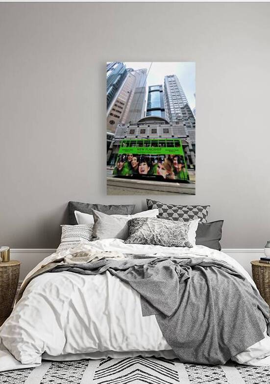 Tram rides through Hong Kong with Shanghai Tang advertisement by Marco Brivio