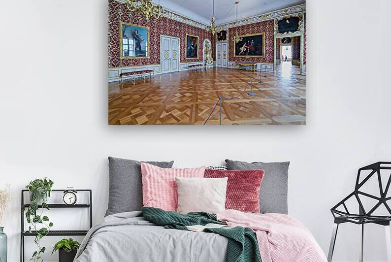 Visitors explore the large rooms of Residenz Palace in Munich by Marco Brivio