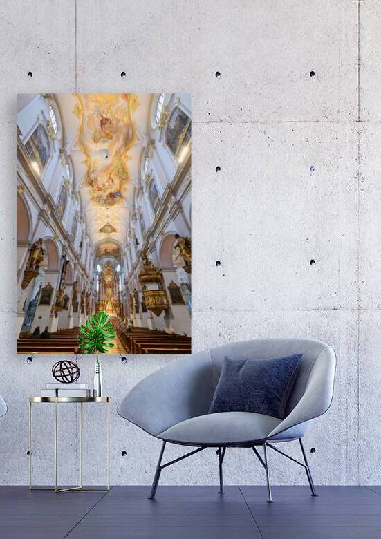 Exploring St. Peters Church in Munich Bavaria amid morning lig by Marco Brivio