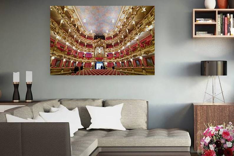 Inside cuvillies theatre at residenz palace in munich germany by Marco Brivio