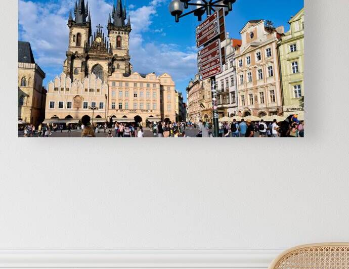 Church of Our Lady before Týn in Pragues Old Town Square. by Marco Brivio