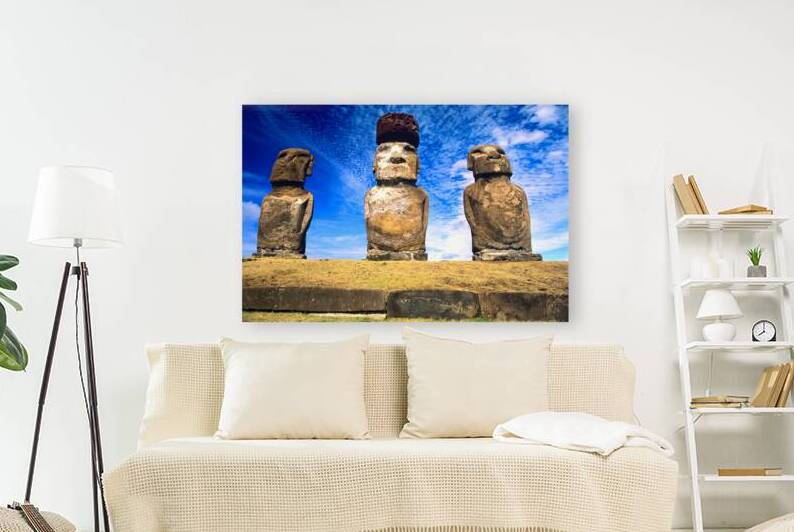 Moai statues on Easter Island. by Marco Brivio