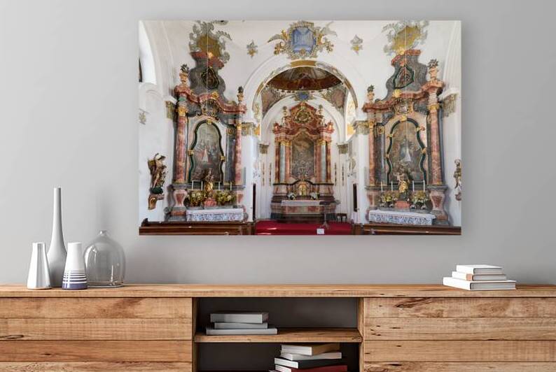 Heilig Geist Spitalkirche in Fussen along the Romantic Road in G by Marco Brivio