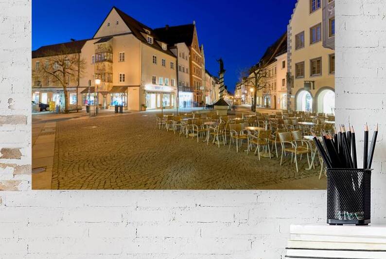 Evening on the romantic road in fussen bavaria germany by Marco Brivio