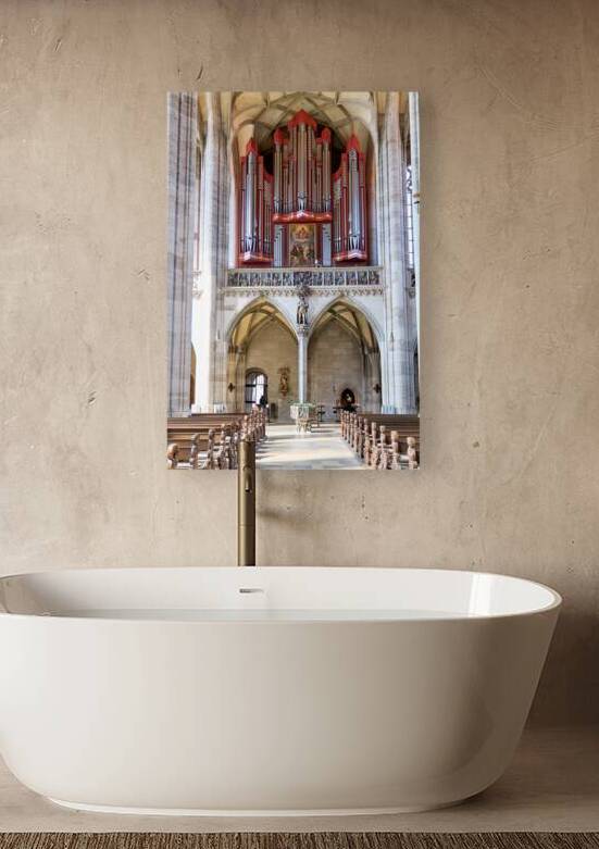 Organ and architecture in Saint Georges Minster in Dinkelsbuhl by Marco Brivio