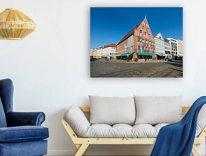 Historic Weberhaus building on the Romantic Road in Augsburg by Marco Brivio